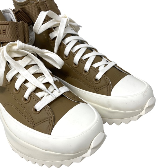 Converse Run Star Hike Platform Women's Size Sand Dune Leather Sneaker A04268C - Picture 4 of 11